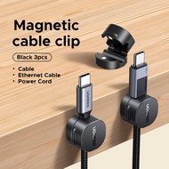 【No Cable】UGREEN Magnetic Cable Management Buckle 3 Pack Plastic Material Black