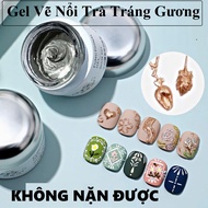 Gel nặn nổi Annies trong trắng gel chà tráng gương nổi vẽ nổi gel định hình úp móng làm nail 20g