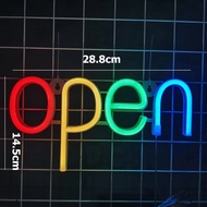 OPEN LED Light Sign LED Coffee Sign BAR Lighting OPEN Neon Signage LED Billboard Cafe Bar Restaurant