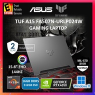 ASUS TUF A15 GAMING LAPTOP  FA507N-URLP024W (RYZEN 7 7435HS/16GB OR 32GB DDR5 /512GB SSD /NVIDIA RTX