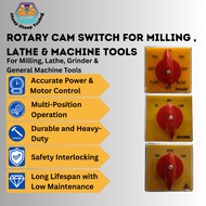 Cam Switch for Milling Machine – 2 Way (Hi/Low), 2 Way (Fwd/Rev), 6 Way Selector Rotary Switch