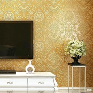 European-style non-woven wallpaper for bedroom, living room, sofa, and TV background wall3d 3D relie