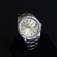 收藏級 Rolex 15210 勞力士 13劃十三劃 OYSTER PERPETUAL DATE 34mm, 銀色，香檳色，三文魚色，日歷 , Airking, not Daytona, omega,