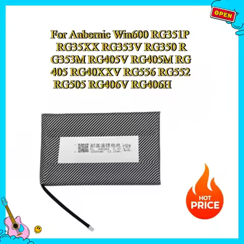 New Battery for Anbernic Win600 RG351P RG35XX RG353V RG350 RG353M RG405V RG405M RG405 RG40XXV RG556 