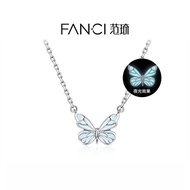 Fanci Fanci Butterfly Light Necklace Women's Luminous Butterfly Halloween Birthday Gift for Girlfrie