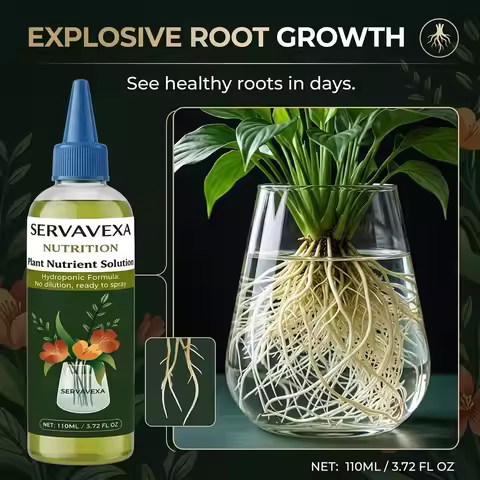 110ml Plant Nutrient Solution Rapid Rooting Fertilizer Liquid for Hydroponic Flowers Indoor Garden G