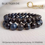 Gelang Kristal Blue Tiger Eye Crystal by Ummirai Qamara Butiq Natural Crystal Bracelet