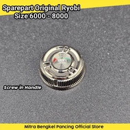 Screw Cap Ryobi 6000 - 8000 Handle Cap Original Spare Part Fishing Reel Bearing