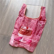 日本 ROOTOTE ROO SHOPPER 紅色帆布 生日蛋糕圖案 可折疊 環保 手挽袋