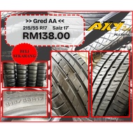 🔥GRED AA 215/55 R17 Inch Original Second Hand | Tayar Seken Terpakai Berkuali Bagus Terbal & Cantik