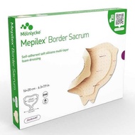Mepilex Mölnlycke ® Border Sacrum 16cm x 20cm (6.3in x 7.9in) Five-layer Foam Dressing for Pressure