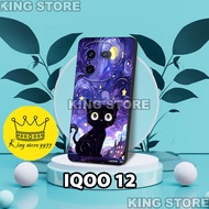HP (KS27) Rubber Softcase for IQOO 12/ Cat Motif IQOO 12/case IQOO 12 2025 IQOO 12/silicone IQOO 12/