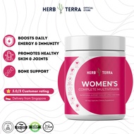 Herb Terra Women's Multivitamin – Vitamin D3, B Vitamins, Non-GMO, Memory & Cognition Support – 120 
