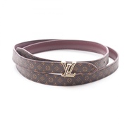 [Used] Louis Vuitton LOUIS VUITTON Belt Mini LV Enamel 15MM Reversible M8866 Leather Mini LV Enamel 