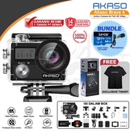 Akaso Brave 4 New Version Action Cam Camera Wifi 4K Waterproof + Remote Original