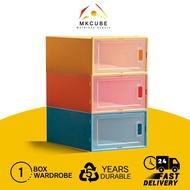 MKCUBE 🔥High Quality🔥 Rak Kasut Stackable Storage Shoes Rack Shoes Box Pp Plastic Box Penyimpan Kotak Kasut Almari Kasut