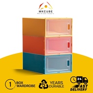 MKCUBE 🔥High Quality🔥 Rak Kasut Stackable Storage Shoes Rack Shoes Box Pp Plastic Box Penyimpan Kota