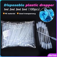 Alta 100Pcs 1ml/2ml/3ml/5ml Disposable Plastic Dropper Transfer Pipette Dropper