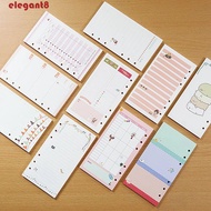ELEGANT Paper Refill Agenda Kawaii A5 A6 Monthly Weekly Daily Planner Binder Inner Pages