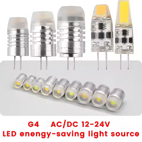 10PCS 12V AC/DC G4 COB Lamp LED AC/DC 12V Corn Light 1.2W 2W 2.5W Spotlight Chandelier Bulb Replace 