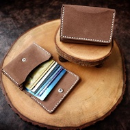 Atm Card Wallet Genuine Leather Card Holder Crazy Horse Leather Card Holder