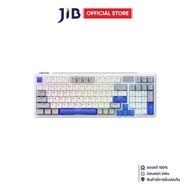 WIRELESS KEYBOARD (คีย์บอร์ดไร้สาย) RAPOO V700DIY-98 SPEED SILVER SWITCH RGB EN - WHITE-GRAY-BLUE