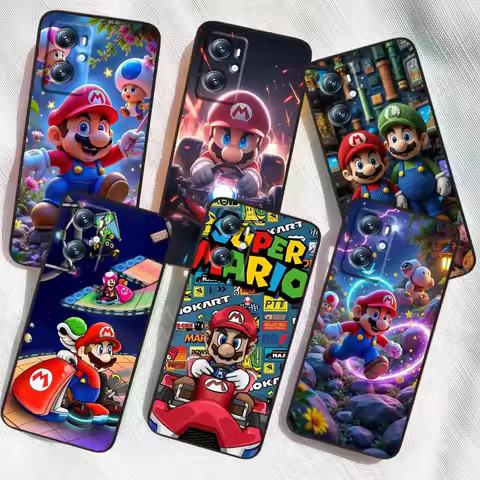 S-Super M-Mario B-Bros For OPPO Reno 7 A96 A40 A58 5 6 Realme GT A74 A78 Neo2 A74 A78 Find X5 X3 X7 