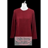 [SofraaExclusive]Bella Knitted Blouse Ironless.Blouse Muslimah Ironless.Blouse A Cut Plain.Basic Blo