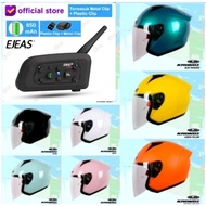 Njs KRONOZ Helmet +INTERCOM EJEAS V6 PRO