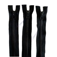 [12 pieces] Jacket zipper size 55 cm (22 inch) / long torso zipper / black zipper per dozen