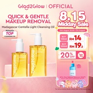 Glad2Glow Madagascar Centella Light Cleansing Oil Makeup Remover Balm Removes Waterproof Make up 100