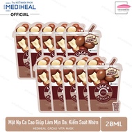 Combo of 10 Fruit Masks Extracted from Cocoa to help control oil Mediheal Cacao Ade Mask