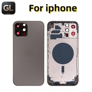 GL Replacement Back Cover Housing For iphone 12 pro max Rear Battery Door Frame