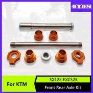 OTOM Motorcycle Front Rear Wheel Axle Spacer Kit Aluminum Axle For KTM SX EXC HUSQVARNA FC FE TE 02-