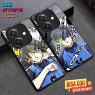 Oppo A3x Case [Blue Lock. ] Softcase Glitter Oppo A3x Case Casing hp Oppo A3x Camera Protector