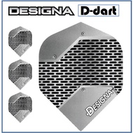 Designa Dart Flights - Standard Extra Strong Grey Bolted Metal (SAYAP ARROW)
