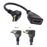 HDMI Female to Mini HDMI Male Right-Angle Cable