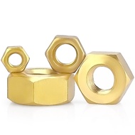Factory Direct Sales Copper Hex Nut Brass Nut Copper Hex Nut Copper Nut M1.6 M2M3M4M5-M20 J5BI