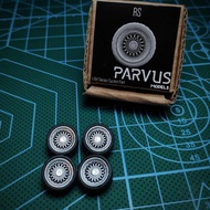 ~^~^~^~^] Parvus Models Rubber Tires BBS RS Size 10 Custom Hot Wheels MiniGT