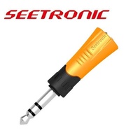 SeetronicCMMADX-69 6.35mm Stereo Plug To 3.5mm Stereo Socket Convertor