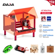 DAJA A7 Mini Pro Laser Engraving Machine Acrylic Printer Small Automatic Wood Carving Metal Bamboo P