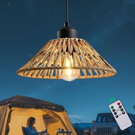 HuixuTe Battery Operated Outdoor Chandelier, Gazebo Lights Outdoor Pendant Light with Remote Control