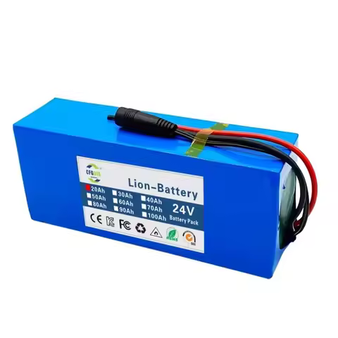 NEW 6s3p 24V 20Ah-50Ah 18650 lithium battery 25.2v 50000mAh lithium-ion battery pack with charger