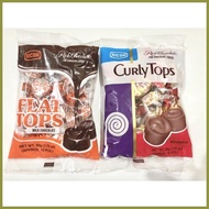 ✻ ❃ ◹ Ricoa Curly Tops, Flat Tops Milk Chocolate