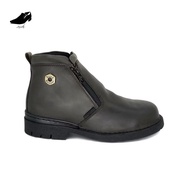 [SUPER LOW PRICE 🔥] ORIGINAL BLACK HAMMER SAFETY SHOES MID CUT ZIP ON - BH 4663 BH4663