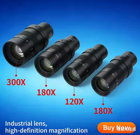 Adjustable 180X 120X 300X 200X 130X Zoom C-mount Lens 0.7X~4.5X Magnification 25mm For HDMI USB Indu