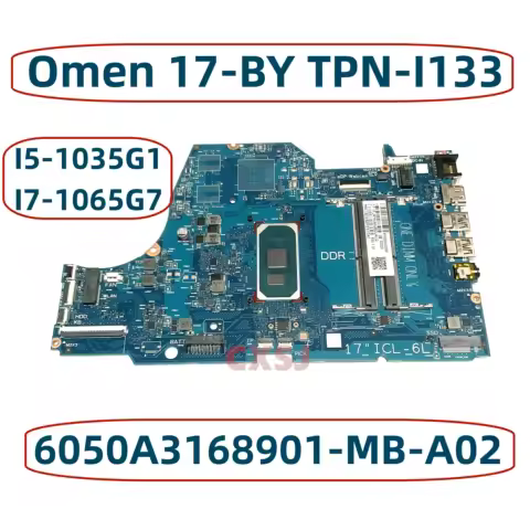 6050A3168901-MB-A02 For HP Omen 17-BY 17T-BY TPN-I133 Laotop Motherboard With I3-1005G1 I5-1035G1 I7
