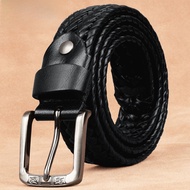 Tucano | เข็มขัดหนังแท้ไนลอนทอแบบลำลองสำหรับผู้ชายและผู้หญิง TUCANO หัวเข็มขัดโลหะผสม ขนาด 3.3 ซม.