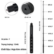 Gậy Selfie Vô Hình Bằng Sợi Carbon Siêu Dài 12m Cho Insta360 X3/X2 DJI Action 3 GoPro - Gậy Monopod