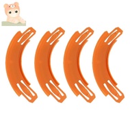 4Pcs 90 Degree Curved Track Connectors, 20x4x1.5cm Turn Track Pieces, Compatible for Hot Wheels Toy 